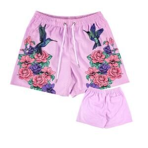 YoungLA Men's Small 141 The Block Party Shorts Style Pink Boquet Weightlifting